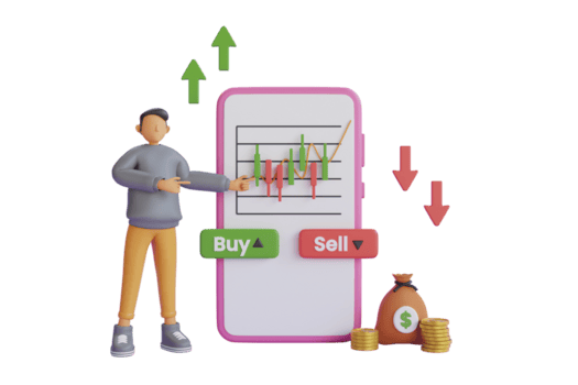 Investitore che monitora i risultati di trading su Bene Stimazza